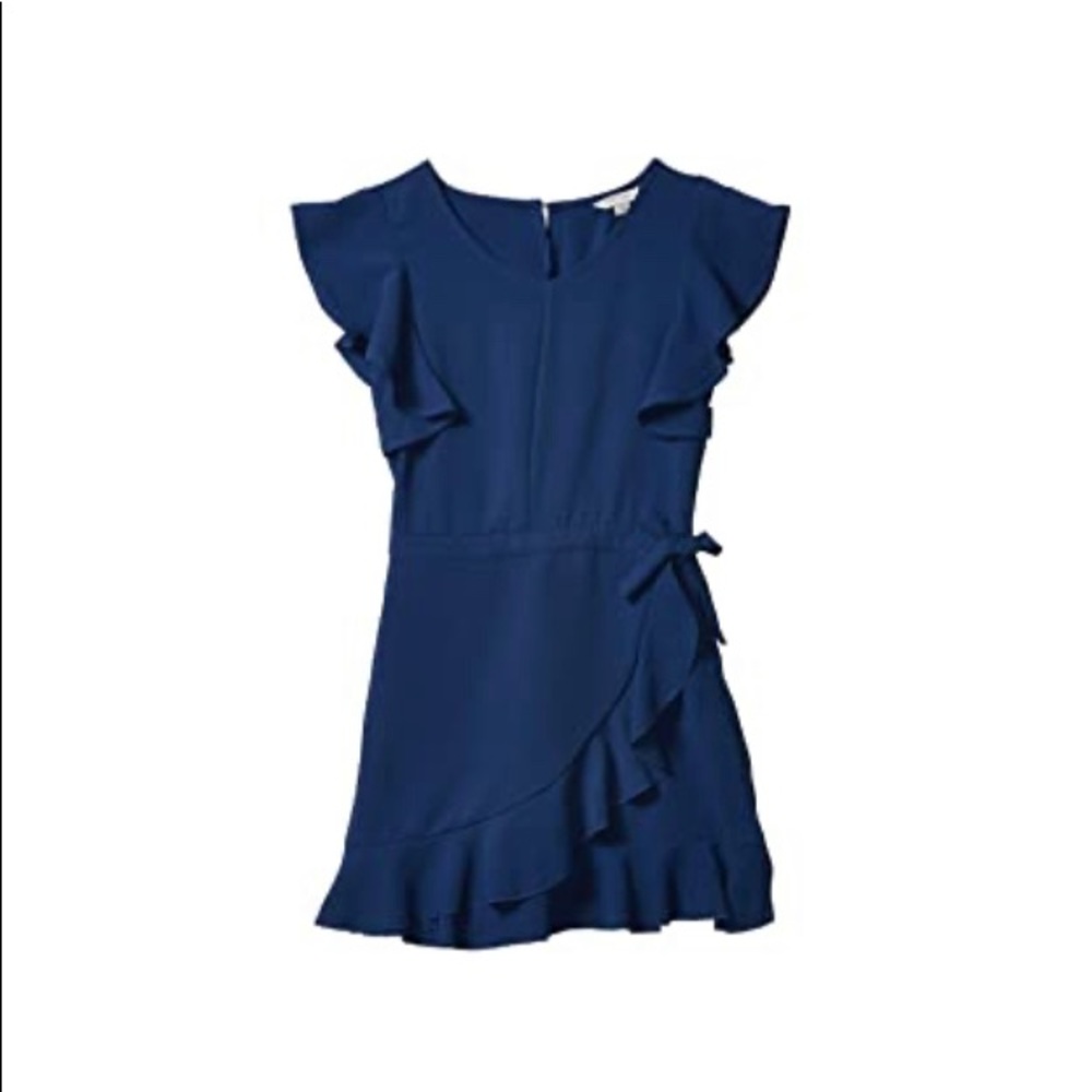 Habitual girl Navy ruffle romper